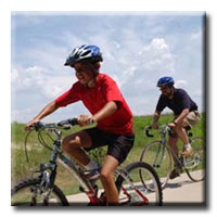 bike helmet on child