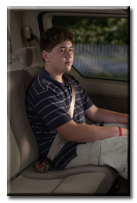 teen passenger with seatbelt